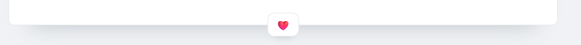 Auto-generated description: A small heart icon is positioned at the center of a white and light grey gradient background.